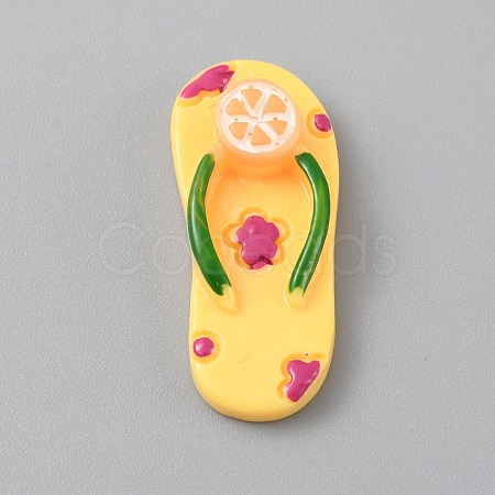 Opaque Resin Cabochons RESI-WH0077-32E-1