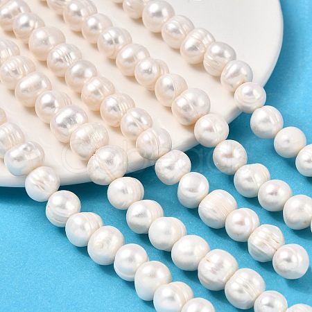 Natural Cultured Freshwater Pearl Beads Strands PEAR-I007-07U-02-1