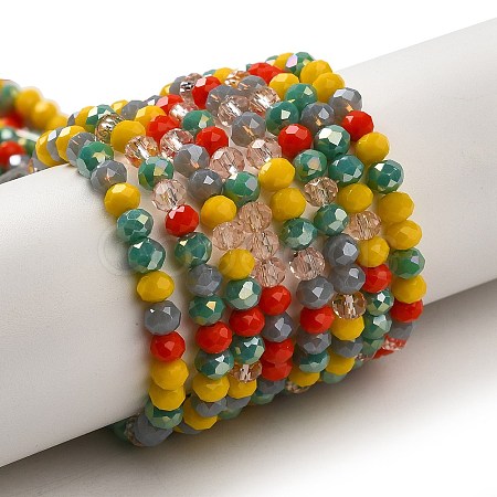 Glass Beads Strands EGLA-A034-M4mm-44-1