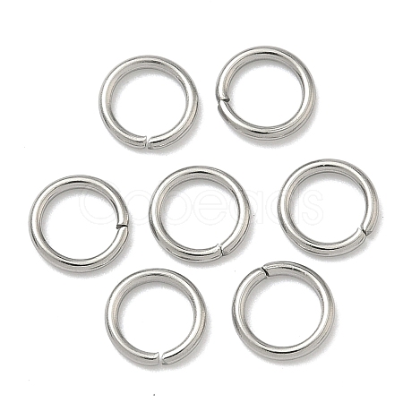 Tarnish Resistant 304 Stainless Steel Open Jump Rings STAS-Q186-02-7x1mm-1