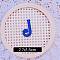 Computerized Embroidery Cloth Self Adhesive Patches, Stick on Patch, Costume Accessories, Letter, Blue, J:27x15mm