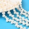 Natural Cultured Freshwater Pearl Beads Strands, Grade 4A+, Rice, Top Drilled, Old Lace, 7~8mm, Hole: 0.6mm, about 58~59pcs/strand, 14.17''(36cm)