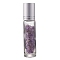 Natural Amethyst Chip Bead Roller Ball Bottles, Glass Refillable Essential Oil Bottles, 86x19mm, 10pcs/set