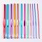 Aluminum Crochet Hooks Needles, Mixed Color, 150x2~8mm, 12pcs/Bag