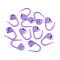 Eco-Friendly ABS Plastic Knitting Crochet Locking Stitch Markers Holder, Mauve, 22x11x3mm, Pin: 1mm