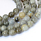 Natural Labradorite Round Bead Strands, 6~6.5mm, Hole: 1mm, about 57~60pcs/strand, 15 inch