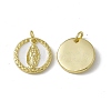 Rack Plating Brass Enamel Charms KK-C007-24G-2