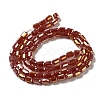 Electroplate Glass Beads Strands EGLA-D031-01O-2