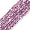 Electroplate Glass Beads Strands X-EGLA-R048-2mm-11-1