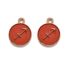 Alloy Enamel Pendants ENAM-S124-01B-12F-1