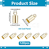 Brass Cord End FIND-PH0028-49B-G-2
