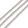 Tarnish Resistant 304 Stainless Steel Cuban Link Chains CHS-K016-03A-P-1