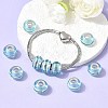 Rondelle Handmade Gold Sand Lampwork European Large Hole Beads LPDL-R007-07B-4