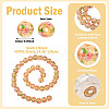 1 Strand Handmade Glod Sand Lampwork Beads Strands LAMP-TA0002-09D-4