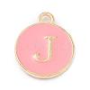 Golden Plated Alloy Enamel Charms X-ENAM-Q437-14J-1