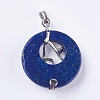 Natural Dyed Lapis Lazuli Pendants G-F546-A20-3