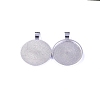 Alloy Pendant Cabochon Settings LS-FIND-WH0161-83S-1