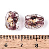 Handmade Gold & Silver Foil Glass Beads FOIL-N030-02B-4