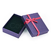 Rectangle Paper Jewelry Set Storage Boxes with Bowknot CON-TAC0014-04B-2