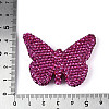 Butterfly Shaped Handmade Polymer Clay Rhinestone Beads CLAY-T023-23A-3