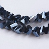 Electroplate Glass Beads Strands EGLA-J145-4mm-FP06-3