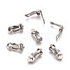 Tarnish Resistant 304 Stainless Steel Clip-On Earrings Findings STAS-Q185-01-4