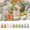 20Pcs atural Red Aventurine & Green Aventurine & Blue Aventurine & Quartz Crystal & Rose Quartz Beads G-YW0002-62-1