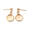 304 Stainless Steel Stud Earring Settings STAS-L226-019H-G-1