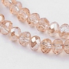 Electroplate Glass Beads Strands EGLA-D020-4x3mm-71-3