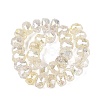 Electroplate Transparent Crackle Glass Beads Strands EGLA-Q135-01A-B02-2