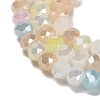 Imitation Jade Glass Beads Strands EGLA-D030-11-3