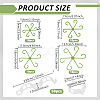 16Pcs 4 Styles PP Plastic Plant Holder AJEW-NB0008-51-2