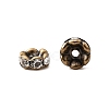 Brass Rhinestone Spacer Beads X-RB-A014-L8mm-01AB-NF-4