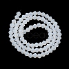 Imitation Jade Frosted Glass Bead Strands EGLA-A039-J4mm-MD05-2