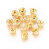 Brass Crimp Beads Covers KK-G016-G-NF-1