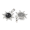 Natural Obsidian Pendants G-F786-08P-30-2