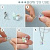 Anti-Tarnish Rhodium Plated 925 Sterling Silver Micro Pave Cubic Zirconia Pendant Bails STER-P034-43P-2