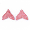 Transparent Spray Painted  Glass Pendants X-GLAA-S190-009A-4