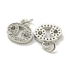 Rack Plating Brass Micro Pave Cubic Zirconia Pendants KK-K386-02J-P-2