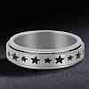 201 Stainless Steel Rotating Fidget Band Ring MATO-PW0001-059B-02-1