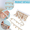 5yards Cotton Thread & Shell Beaded Trim Ribbon OCOR-CY0003-94B-6
