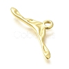 Rack Plating Brass Toggle Clasps KK-M309-45G-4