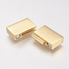 304 Stainless Steel Magnetic Clasps with Glue-in Ends STAS-I011-15G-3