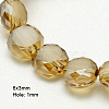 Electroplate Glass Beads EGLA-D028-02-1