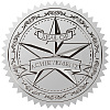 Round Silver Foil Embossed Picture Stickers DIY-WH0503-020-1