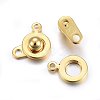 201 Stainless Steel Snap Clasps STAS-C042-02G-2