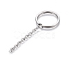 Tarnish Resistant 304 Stainless Steel Split Key Ring Clasps STAS-L226-009C-1
