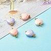 Spray Painted Acrylic Pendants PALLOY-JF00826-2