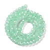 Baking Electroplate Glass Beads Strands LS-DGLA-A039-J8mm-B07-2