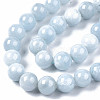 Natural Chalcedony Beads Strands X-G-S333-10mm-004-3